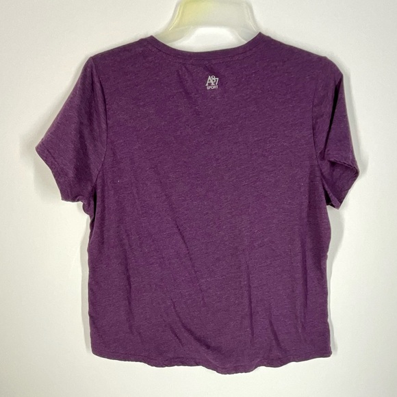 Aeropostale Sport Casual Purple Graphic Tee V-Neck | Women’s Size 3X - Picture 2 of 7